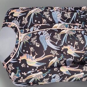 Ann Taylor LOFT Bird Print Long Sleeve Dress